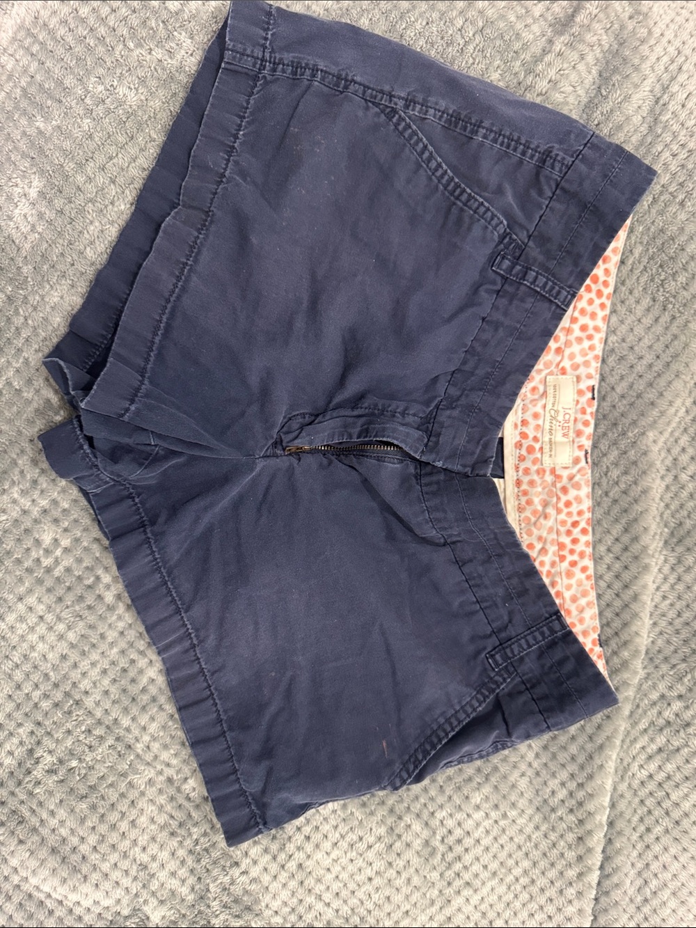 J. Crew Navy Cotton Blend chino short size 10 3” inseam